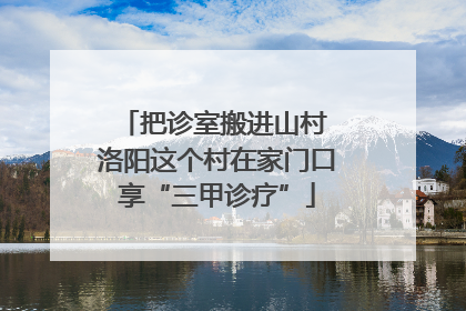 把诊室搬进山村 洛阳这个村在家门口享“三甲诊疗”