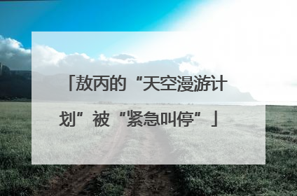 敖丙的“天空漫游计划”被“紧急叫停”
