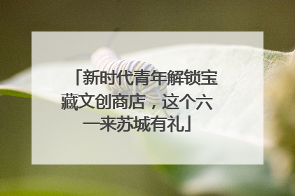 新时代青年解锁宝藏文创商店，这个六一来苏城有礼