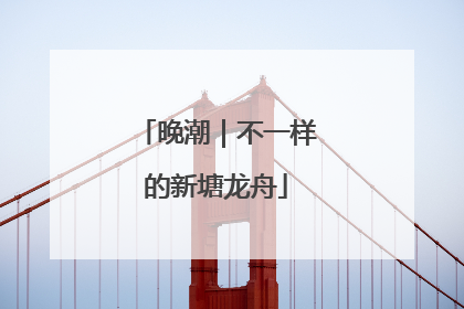 晚潮｜不一样的新塘龙舟