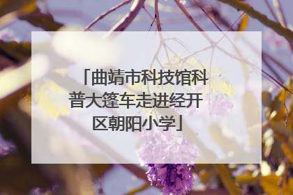 曲靖市科技馆科普大篷车走进经开区朝阳小学