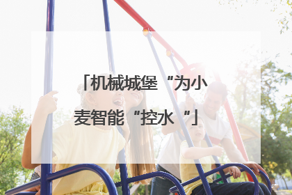 机械城堡“为小麦智能“控水“