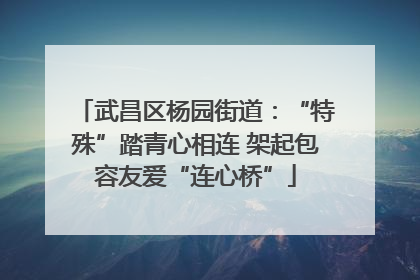 武昌区杨园街道：“特殊”踏青心相连 架起包容友爱“连心桥”
