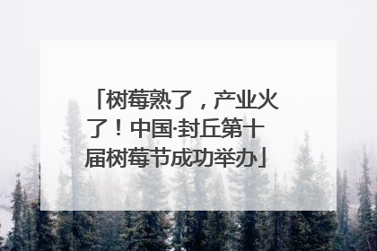 树莓熟了，产业火了！中国·封丘第十届树莓节成功举办