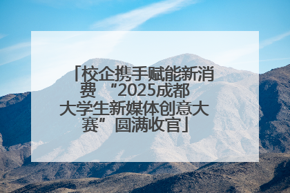 校企携手赋能新消费 “2025成都大学生新媒体创意大赛”圆满收官