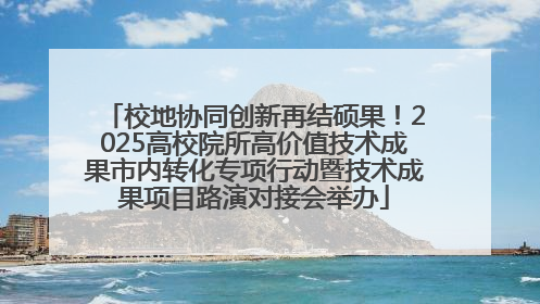 校地协同创新再结硕果！2025高校院所高价值技术成果市内转化专项行动暨技术成果项目路演对接会举办