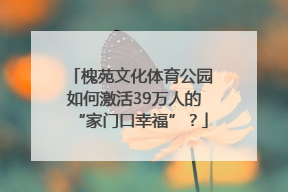 槐苑文化体育公园如何激活39万人的“家门口幸福”？