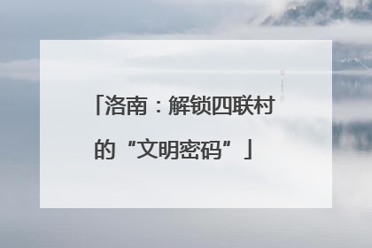 洛南：解锁四联村的“文明密码”