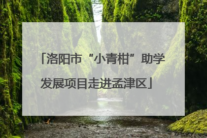 洛阳市“小青柑”助学发展项目走进孟津区