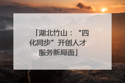 湖北竹山：“四化同步”开创人才服务新局面