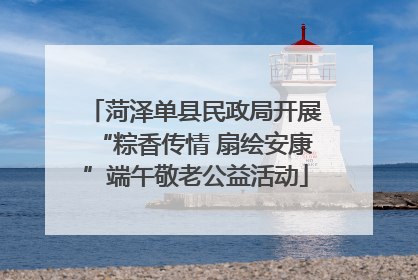 菏泽单县民政局开展“粽香传情 扇绘安康”端午敬老公益活动