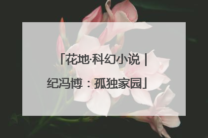 花地·科幻小说｜纪冯博：孤独家园