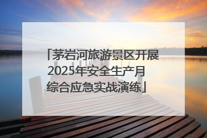茅岩河旅游景区开展2025年安全生产月综合应急实战演练