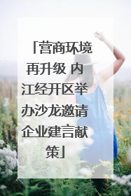 营商环境再升级 内江经开区举办沙龙邀请企业建言献策