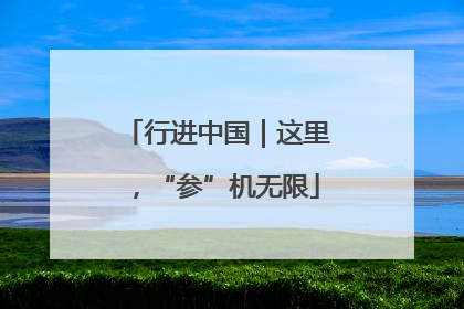 行进中国｜这里，“参”机无限