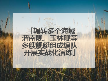 辗转多个海域 渭南舰、玉林舰等多艘舰艇组成编队开展实战化演练