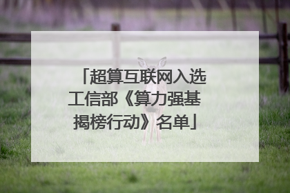 超算互联网入选工信部《算力强基揭榜行动》名单