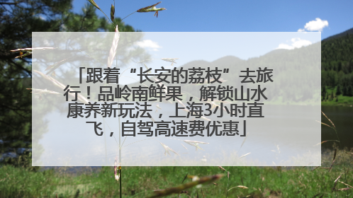 跟着“长安的荔枝”去旅行！品岭南鲜果，解锁山水康养新玩法，上海3小时直飞，自驾高速费优惠