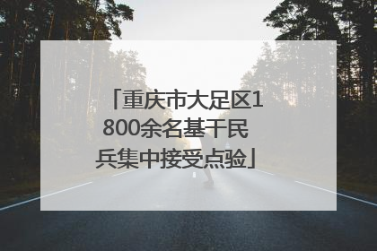 重庆市大足区1800余名基干民兵集中接受点验