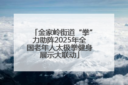 金家岭街道“拳”力助阵2025年全国老年人太极拳健身展示大联动