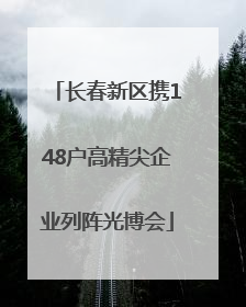 长春新区携148户高精尖企业列阵光博会