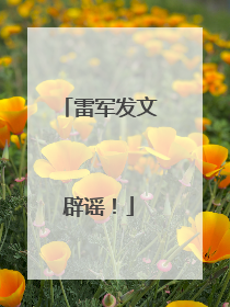 雷军发文辟谣！