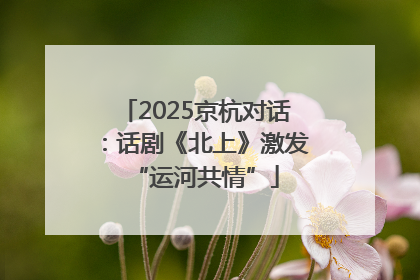 2025京杭对话：话剧《北上》激发“运河共情”