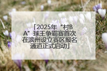 2025年“村BA”球王争霸赛首次在滨州设立赛区报名通道正式启动