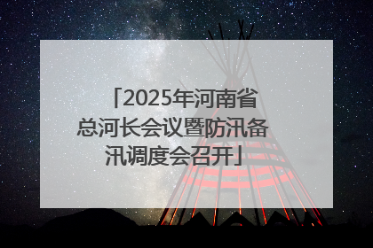 2025年河南省总河长会议暨防汛备汛调度会召开