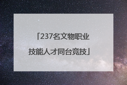 237名文物职业技能人才同台竞技