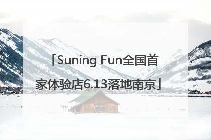Suning Fun全国首家体验店6.13落地南京